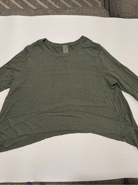 AS Revival XL Olive Green Long Sleeve Women's Top Boho